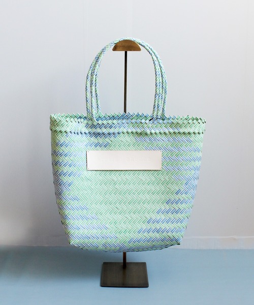 ground green store(グラウンドグリーンストア)の「ATELIER BRUGGE / ST-34RG01M / プラスチックマルシェバッグ(かごバッグ・レディース・イエロー/ピンク/グリーン・FREE)」の14枚目の写真