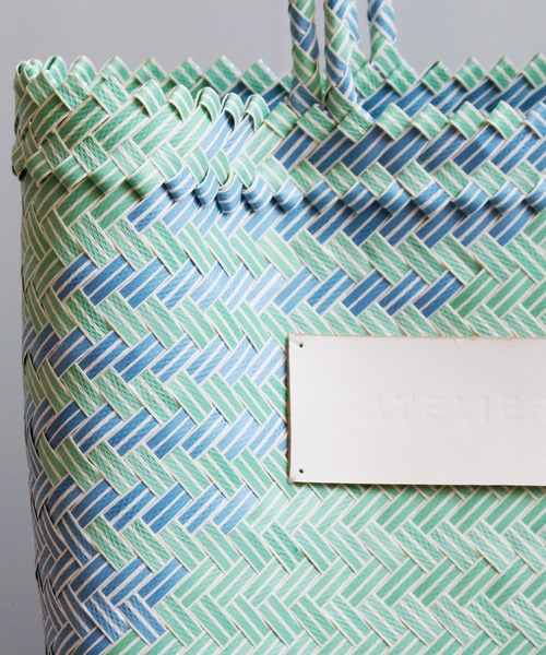 ground green store(グラウンドグリーンストア)の「ATELIER BRUGGE / ST-34RG01M / プラスチックマルシェバッグ(かごバッグ・レディース・イエロー/ピンク/グリーン・FREE)」の18枚目の写真
