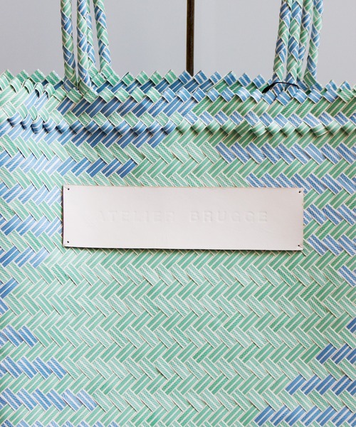 ground green store(グラウンドグリーンストア)の「ATELIER BRUGGE / ST-34RG01M / プラスチックマルシェバッグ(かごバッグ・レディース・イエロー/ピンク/グリーン・FREE)」の19枚目の写真