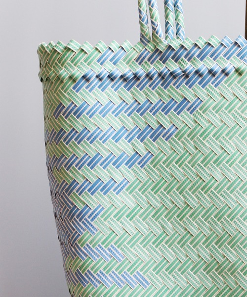 ground green store(グラウンドグリーンストア)の「ATELIER BRUGGE / ST-34RG01M / プラスチックマルシェバッグ(かごバッグ・レディース・イエロー/ピンク/グリーン・FREE)」の20枚目の写真