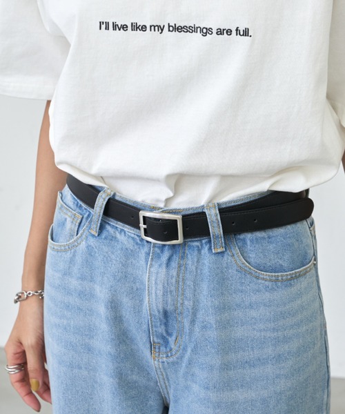 Auntie Rosa Holiday（アンティローザホリデー）の「シンプルベルト（ベルト・レディース・ダークブラウン/ブラック・FREE）」の4枚目の写真