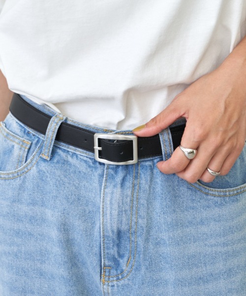 Auntie Rosa Holiday（アンティローザホリデー）の「シンプルベルト（ベルト・レディース・ダークブラウン/ブラック・FREE）」の6枚目の写真