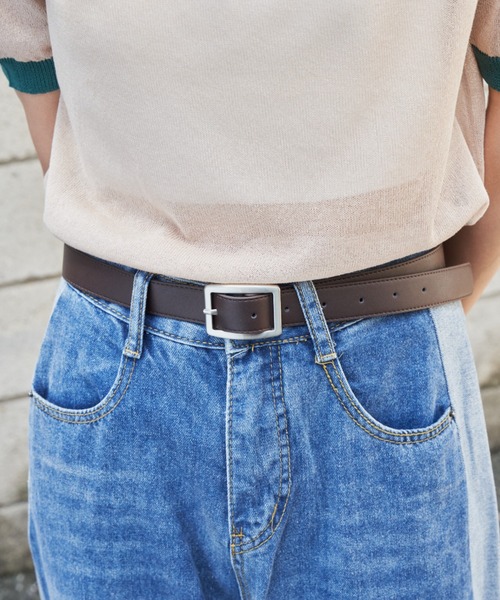 Auntie Rosa Holiday（アンティローザホリデー）の「シンプルベルト（ベルト・レディース・ダークブラウン/ブラック・FREE）」の9枚目の写真