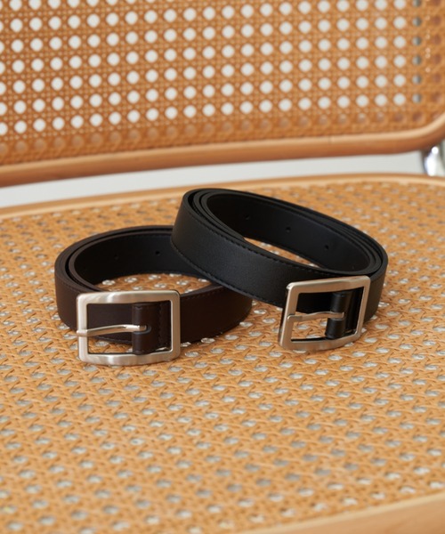 Auntie Rosa Holiday（アンティローザホリデー）の「シンプルベルト（ベルト・レディース・ダークブラウン/ブラック・FREE）」の11枚目の写真