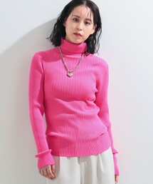 Ray BEAMS | Ray BEAMS / 14G リブ タートルネック ニット(ニット/セーター)