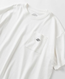 【Dickies/ディッキーズ】ビッグシルエット ワンポイントロゴ刺繍 ポケット付き 半袖Tシャツ/ワーク/ストリート