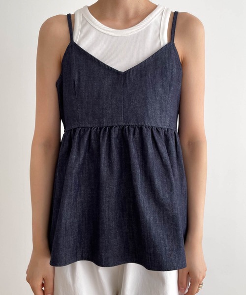 CANAL JEAN（キャナルジーン）の「【セットアップ対応】El mar　デニムキャミソール（キャミソール・レディース・インディゴブルー・ONE SIZE）」の8枚目の写真