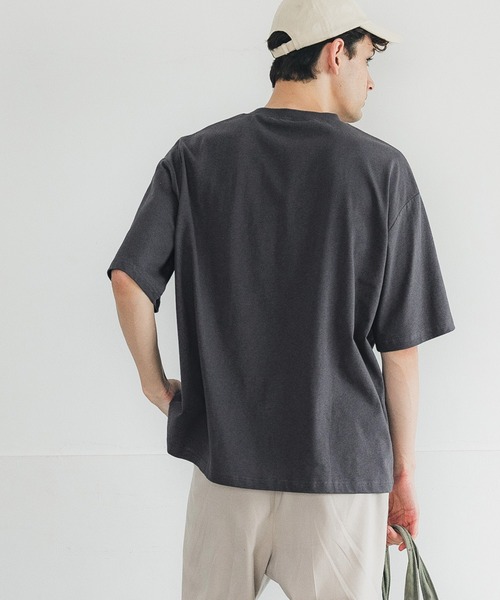 coca（coca）（コカ）の「メンズカレッジプリントT（Tシャツ/カットソー・メンズ・ホワイト/チャコール・M/L/XL）」の5枚目の写真