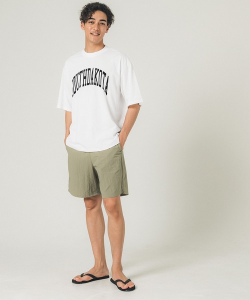 coca（coca）（コカ）の「メンズカレッジプリントT（Tシャツ/カットソー・メンズ・ホワイト/チャコール・M/L/XL）」の9枚目の写真