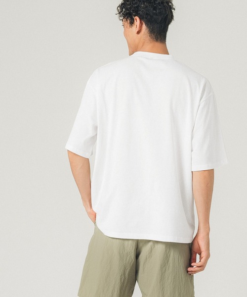 coca（coca）（コカ）の「メンズカレッジプリントT（Tシャツ/カットソー・メンズ・ホワイト/チャコール・M/L/XL）」の8枚目の写真