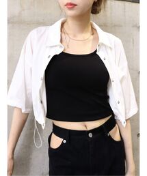 EVRIS | ドロストハーフスリーブショートシャツ(シャツ/ブラウス)