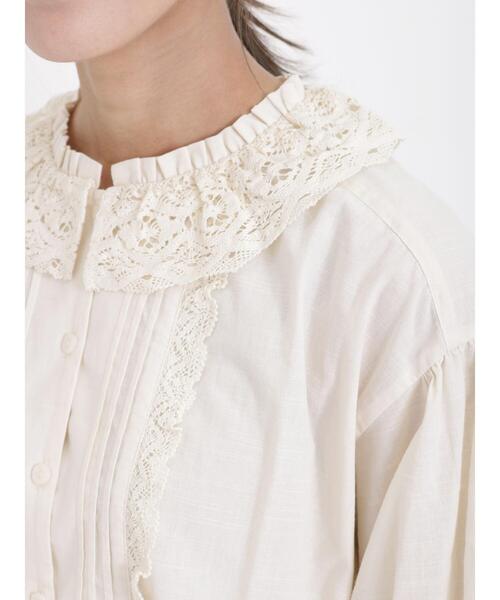 Samansa Mos2(サマンサ モスモス)の「襟レースブラウス(シャツ/ブラウス・レディース・モカ/ブラック/キナリ・F)」の18枚目の写真