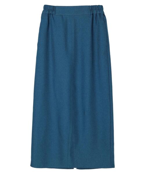 Green　Parks（グリーンパークス）の「麻調Iラインスカート（スカート・レディース・ブラック/グレー/ブルー・FREE）」の21枚目の写真