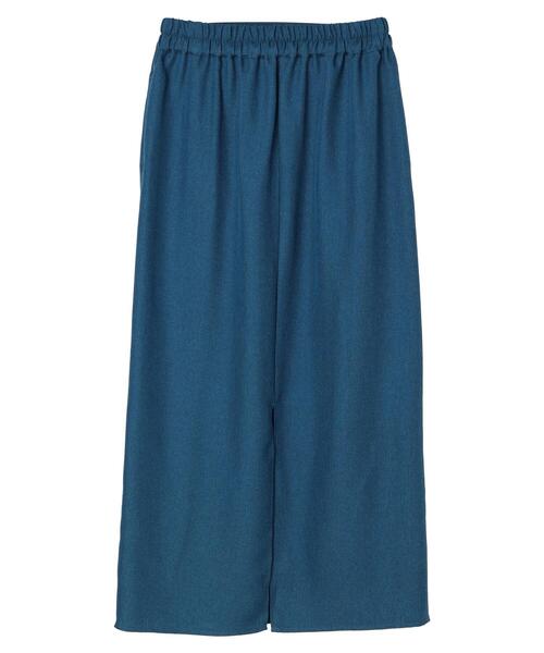 Green　Parks（グリーンパークス）の「麻調Iラインスカート（スカート・レディース・ブラック/グレー/ブルー・FREE）」の22枚目の写真