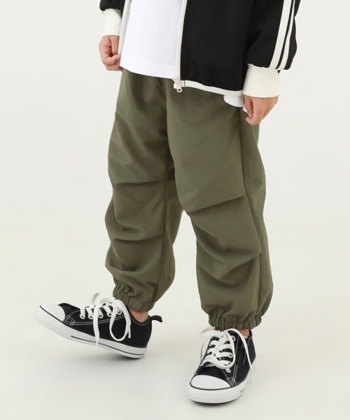 devirock（デビロック）の「パラシュートパンツ（その他パンツ・キッズ・ブラック/パープル系/ダークオリーブ・130cm/140cm/160cm/120cm/100cm/110cm/150cm）」の2枚目の写真