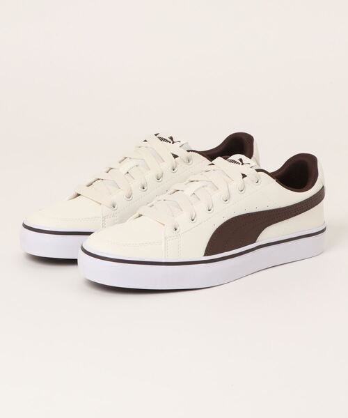 PUMA（プーマ）の「《PUMA》プーマ V コート バルク（スニーカー・メンズ・ブラック×ホワイト/ホワイト/ブラック×ピンク/ホワイト系その他/ホワイト×ネイビー・28.0cm/23.0cm/22.5cm/23.5cm/26.0cm/24.0cm/27.0cm/27.5cm/25.5cm/24.5cm/25.0cm/26.5cm/22.0cm）」の3枚目の写真
