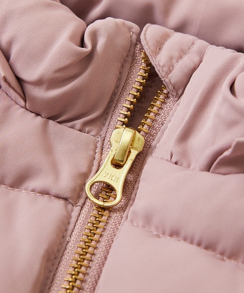 devirock（デビロック）の「洗える ファイバーダウン フードが取り外せる ペプラム ジャケット（ダウンジャケット/コート・キッズ・アイボリー/パープル系その他/グレイッシュブルー/ピンク系3/グリーン系2/ダークネイビー/チャコール/ライラック系・100cm/130cm/140cm/150cm/160cm/90cm/110cm/120cm/80ｃｍ）」の12枚目の写真