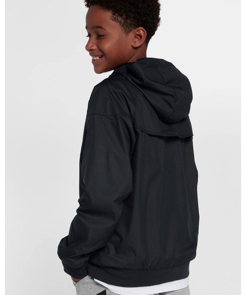 NIKE(ナイキ)の「《NIKEアパレル》YTH ウィンドランナー フーディ ジャケット(ナイロンジャケット・キッズ・ホワイト×ブラック/ブラック/イエロー系その他・140/150/160/130)」の18枚目の写真