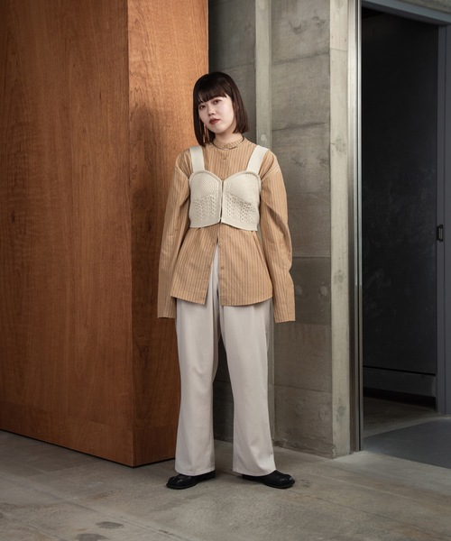 lawgy（ラウジー）の「multi stripe shirt / マルチストライプ