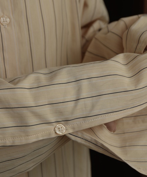 ブラウス シャツ multi stripe shirt レディース lawgy（ラウジー）の「multi stripe shirt / マルチストライプ