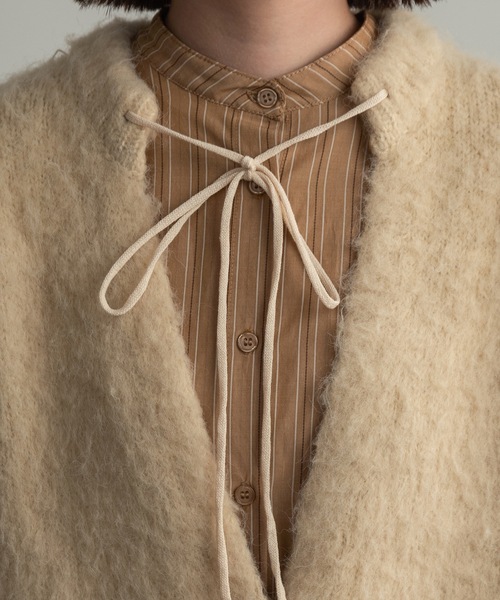 lawgy（ラウジー）の「multi stripe shirt / マルチストライプシャツ（シャツ/ブラウス・レディース・アイボリー/ブラウン系・FREE）」の19枚目の写真