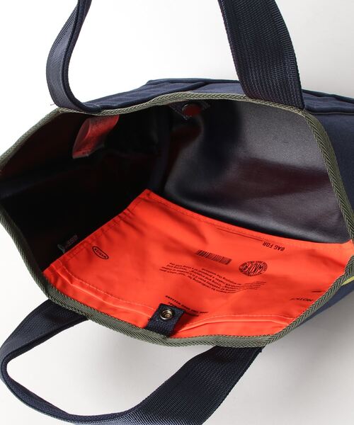 WEEKEND(ER)(ウィークエンダー)の「WEEKEND(ER) ウィークエンダー CANVAS LUNCH TIME SIZE TOTEBAG(トートバッグ・メンズ・ナチュラル/ブラック/オリーブ/ネイビー・FREE)」の11枚目の写真