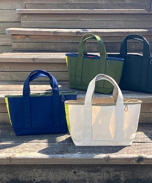 WEEKEND(ER)(ウィークエンダー)の「WEEKEND(ER) ウィークエンダー CANVAS LUNCH TIME SIZE TOTEBAG(トートバッグ・メンズ・ナチュラル/ブラック/オリーブ/ネイビー・FREE)」の18枚目の写真