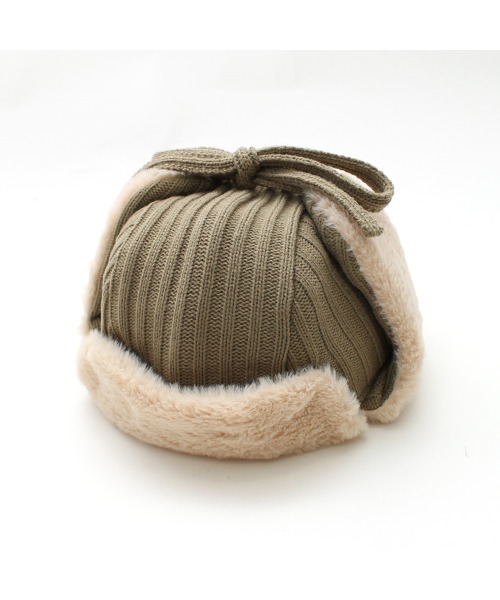 salle de bal（サルデバル）の「polka polka / ポルカポルカ フライトボアハット フライトキャップ flightboahat SDI（ニットキャップ/ビーニー・レディース・ブラック/カーキ/ベージュ・FREE）」の15枚目の写真