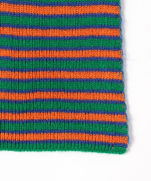 Ray BEAMS（レイビームス）の「Ray BEAMS / ボーダー リブ ニット マフラー（マフラー・レディース・グリーン/ブラック・ONE SIZE）」の10枚目の写真