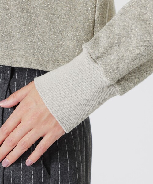 LOVELESS（ラブレス）の「クロップドフーディ－（パーカー・レディース・ゴールド/ブラック/ホワイト系その他・36）」の10枚目の写真