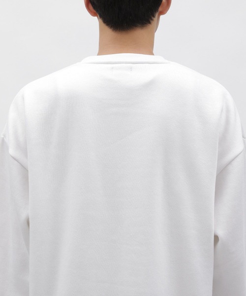 LAKOLE（ラコレ）の「トビガラ刺繍プルオーバー / 980291（スウェット・メンズ・チャコールグレー/ホワイト・LARGE/MEDIUM/X-LARGE）」の8枚目の写真