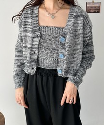 CLEA（クレア）の「【2点SET】MIXニットキャミアンサンブル（アンサンブル）」