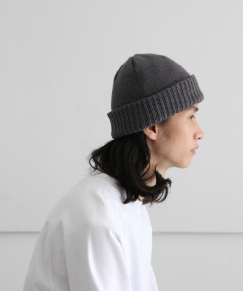 crepuscule（クレプスキュール）の「crepuscule Knit Cap（ニットキャップ/ビーニー・メンズ・ブラック/ベージュ/ダークグレー/ライトグレー/イエロー・FREE）」の12枚目の写真