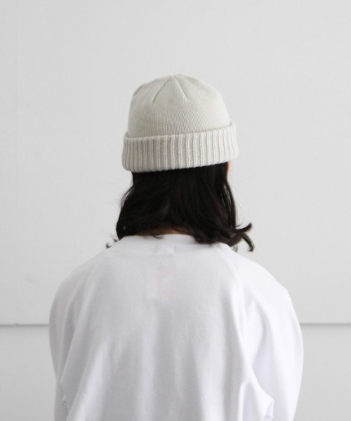 crepuscule（クレプスキュール）の「crepuscule Knit Cap（ニットキャップ/ビーニー・メンズ・ブラック/ベージュ/ダークグレー/ライトグレー/イエロー・FREE）」の10枚目の写真