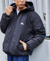 限定展開 KELTY×FREAK'S STORE/ケルティ 別注 ワンポイント ヴィンテージロゴ パディング フーディー ジャケット/中綿ブルゾン