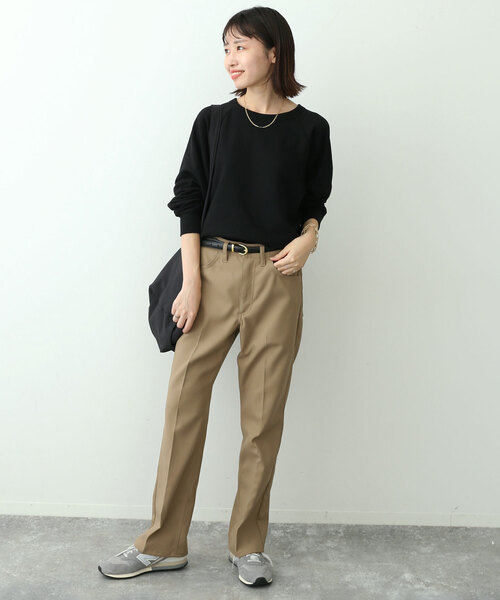 SLOBE IENA(スローブイエナ)の「《追加2》裏毛コンパクトラグランスウェット(スウェット・レディース・ホワイト/ブラック/グレー・FREE)」の9枚目の写真