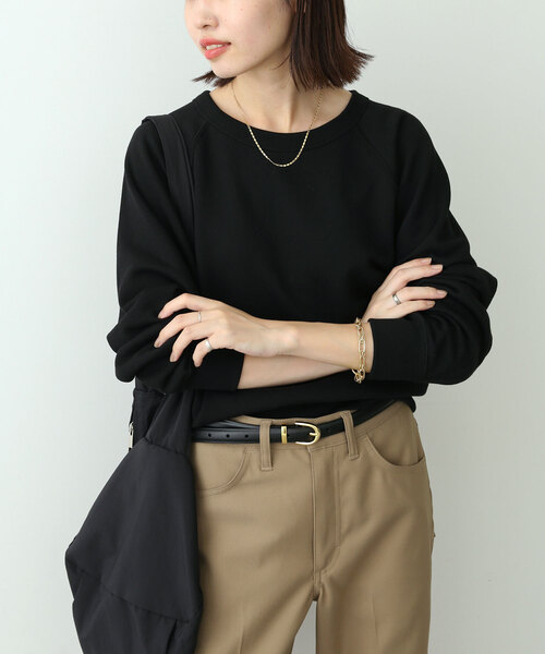 SLOBE IENA(スローブイエナ)の「《追加2》裏毛コンパクトラグランスウェット(スウェット・レディース・ホワイト/ブラック/グレー・FREE)」の14枚目の写真