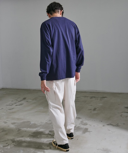 U.S. POLO ASSN.(ユーエスポロアッスン)の「『U.S. POLO ASSN/ユーエスポロアッスン』クルーネック長袖Tシャツ(Tシャツ/カットソー・メンズ・ダークグリーン/オフホワイト/イエロー系1/ダークオレンジ/ネイビー/グレー/ブラック・M/L)」の9枚目の写真
