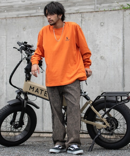 U.S. POLO ASSN.(ユーエスポロアッスン)の「『U.S. POLO ASSN/ユーエスポロアッスン』クルーネック長袖Tシャツ(Tシャツ/カットソー・メンズ・ダークグリーン/オフホワイト/イエロー系1/ダークオレンジ/ネイビー/グレー/ブラック・M/L)」の14枚目の写真