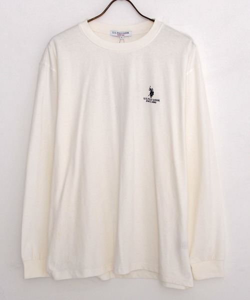 U.S. POLO ASSN.(ユーエスポロアッスン)の「『U.S. POLO ASSN/ユーエスポロアッスン』クルーネック長袖Tシャツ(Tシャツ/カットソー・メンズ・ダークグリーン/オフホワイト/イエロー系1/ダークオレンジ/ネイビー/グレー/ブラック・M/L)」の18枚目の写真