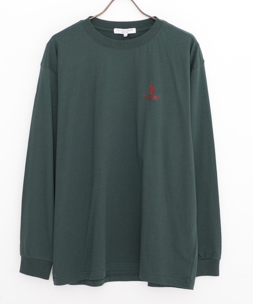 U.S. POLO ASSN.(ユーエスポロアッスン)の「『U.S. POLO ASSN/ユーエスポロアッスン』クルーネック長袖Tシャツ(Tシャツ/カットソー・メンズ・ダークグリーン/オフホワイト/イエロー系1/ダークオレンジ/ネイビー/グレー/ブラック・M/L)」の22枚目の写真