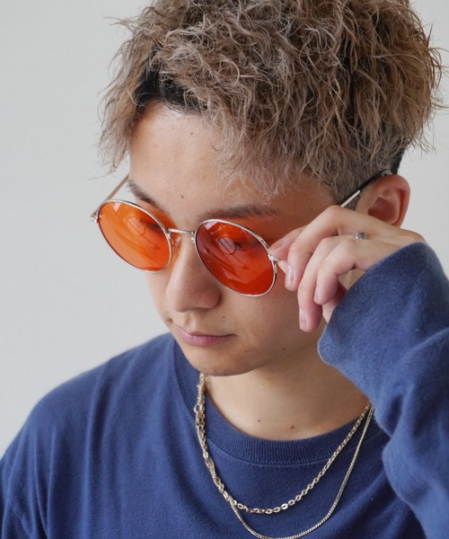 Port(ポート)の「【 Jelly moo / ジェリームー 】 ネオンカラーレンズ ラウンド サングラス / 推しカラー サングラス_(サングラス・レディース・イエロー/ブルー/ピンク/レッド/グリーン・FREE)」の5枚目の写真