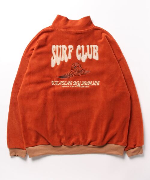 Kahiko(カヒコ)の「【Kahiko】SURF&Palms シャロルMEN'Sハーフジップトップス(その他トップス・メンズ・ホワイト/オレンジ系その他/グレー・FREE)」の8枚目の写真