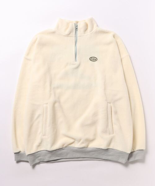 Kahiko(カヒコ)の「【Kahiko】SURF&Palms シャロルMEN'Sハーフジップトップス(その他トップス・メンズ・ホワイト/オレンジ系その他/グレー・FREE)」の4枚目の写真
