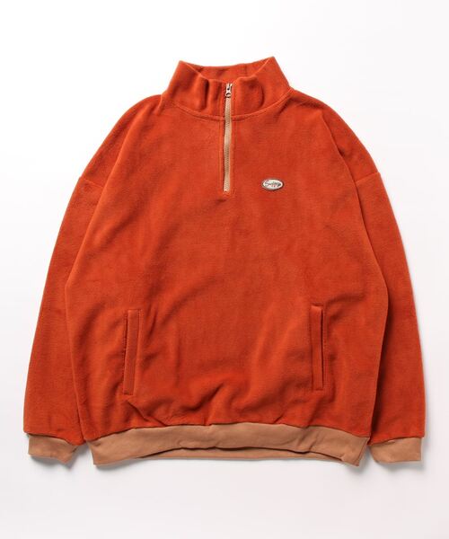 Kahiko(カヒコ)の「【Kahiko】SURF&Palms シャロルMEN'Sハーフジップトップス(その他トップス・メンズ・ホワイト/オレンジ系その他/グレー・FREE)」の7枚目の写真