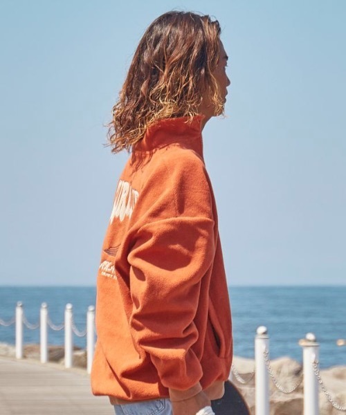 Kahiko(カヒコ)の「【Kahiko】SURF&Palms シャロルMEN'Sハーフジップトップス(その他トップス・メンズ・ホワイト/オレンジ系その他/グレー・FREE)」の11枚目の写真