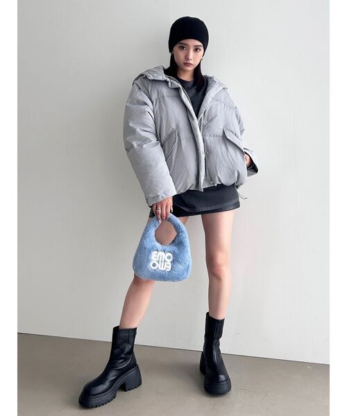 EMODA(エモダ)の「オーバールーズTシャツ(Tシャツ/カットソー・レディース・ブルー/ホワイト/ブラック・FREE)」の12枚目の写真