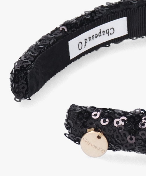 Chapeau d' O(シャポードオー)の「Chapeau d' O Spangle Thin Headband / シャポードオー(ヘアバンド・レディース・ブラック/ワイン・FREE)」の5枚目の写真