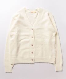 Q | ふわふわVネックカーデ(カーディガン/ボレロ)
