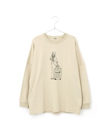 おでかけファミリー長袖Tシャツ■ママサイズ